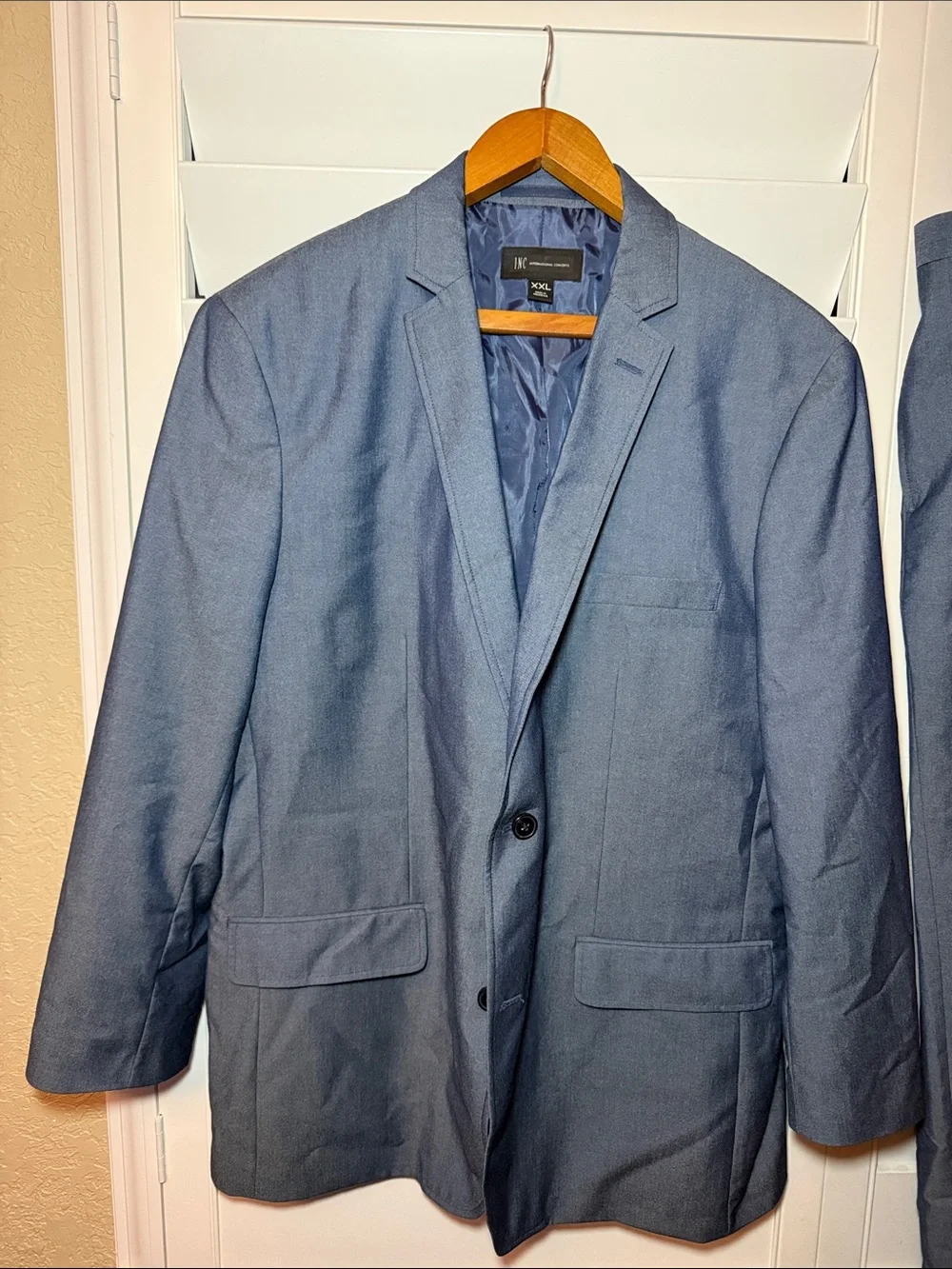 INC International Concepts Men’s Blue 2 Piece Suit XXL Jacket 38x26 Pants